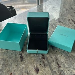 Tiffany brand new smile sterling silver earrings.